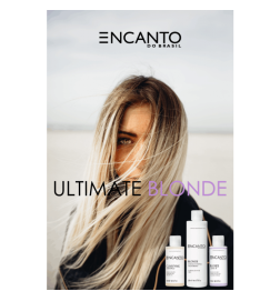 ENCANTO Ultimate Blonde keratino rinkinys plaukų tiesinimui