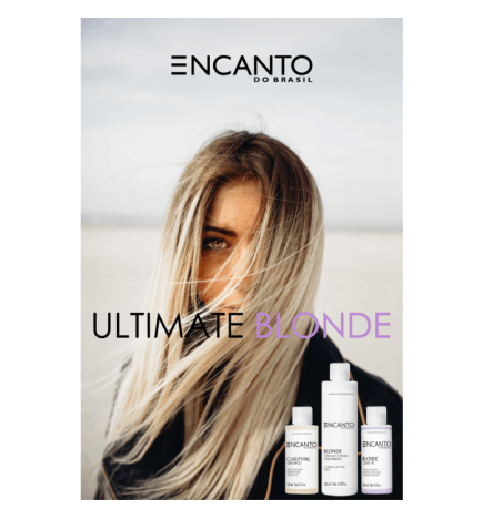ENCANTO Ultimate Blonde keratino rinkinys plaukų tiesinimui