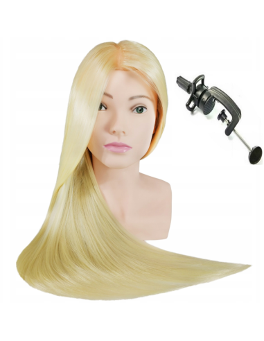 Mannequin head for hairdressers training ULA 80CM with synthetic hair