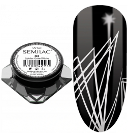 Semilac UV gelis nagų dailei Spider Gum 5 g BALTA/ WHITE
