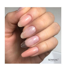 Semilac Akrilo gelis priauginimui Double Flex Acrylgel 60 g FRENCH WHITE/ BALTAS