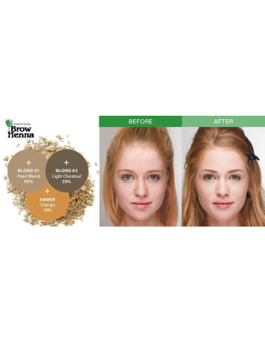 Eyebrow dye Brow henna 210 amber concentrate 10ml