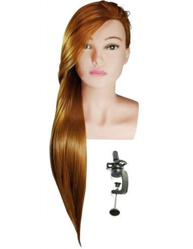 Mannequin head for hairdressers JOLA BRWON 70CM with shoulder