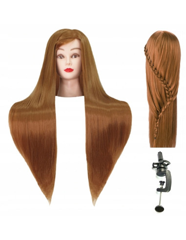 Mannequin head for hairdressers Iza ginger 80cm