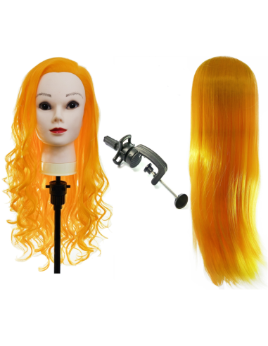 Mannequin head NEONI GINGER 70CM with accessories set