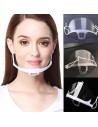 Reusable Clear Mask Plastic Half Face Cover Protective Face Shield