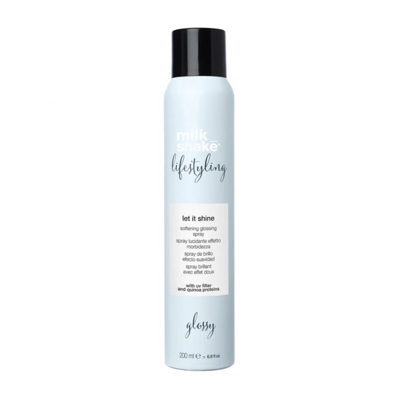 Milk Shake Blizgesio ir minkštumo suteikiantis plaukų purškiklis Lifestyling Let It Shine 200 ml