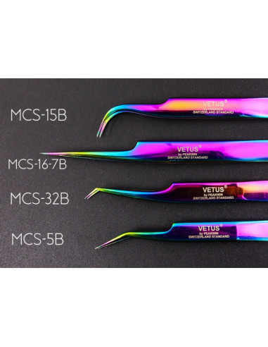 VETUS
MCS-32B Multicolor curved tweezers