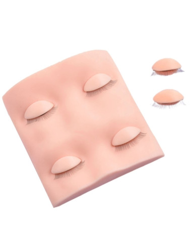 Silicone head set with replaceable eyes