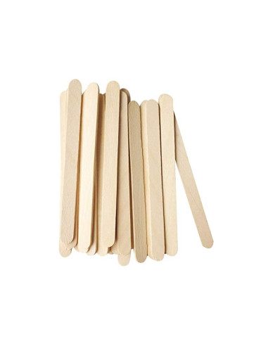 Wooden spatulas for hair removal 15 x 1.7 cm 100 pcs.