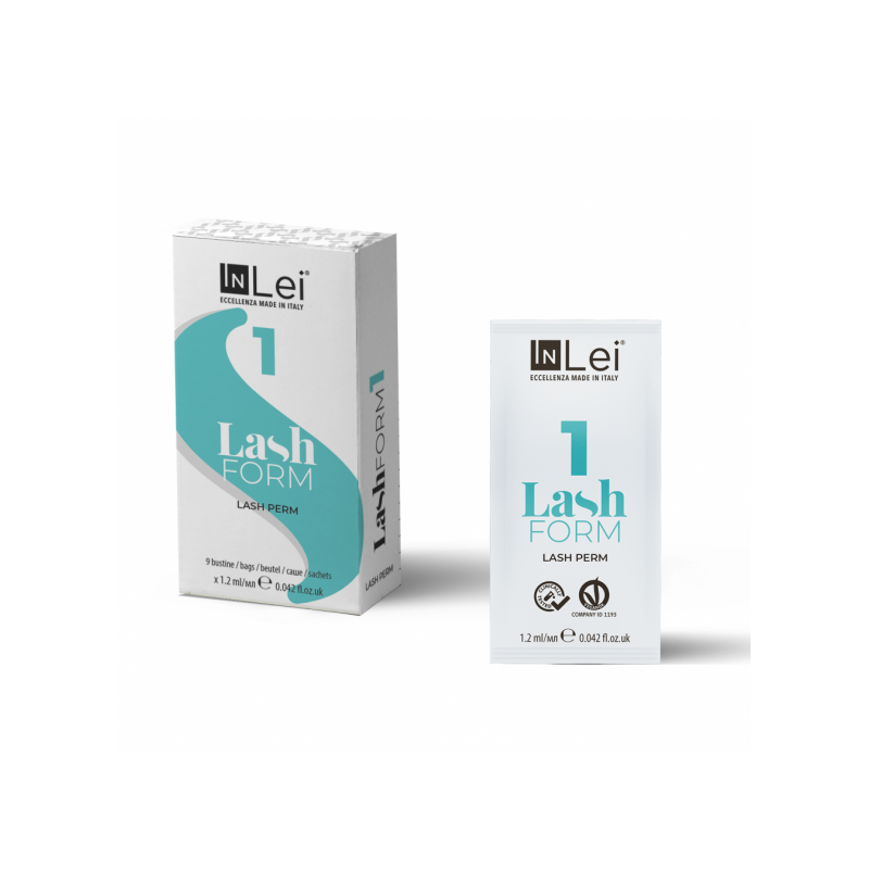 INLEI FORM 1 - pirmas blakstienų laminavimo žingsnis pakelyje Pakuotė - 9x1.2 ml