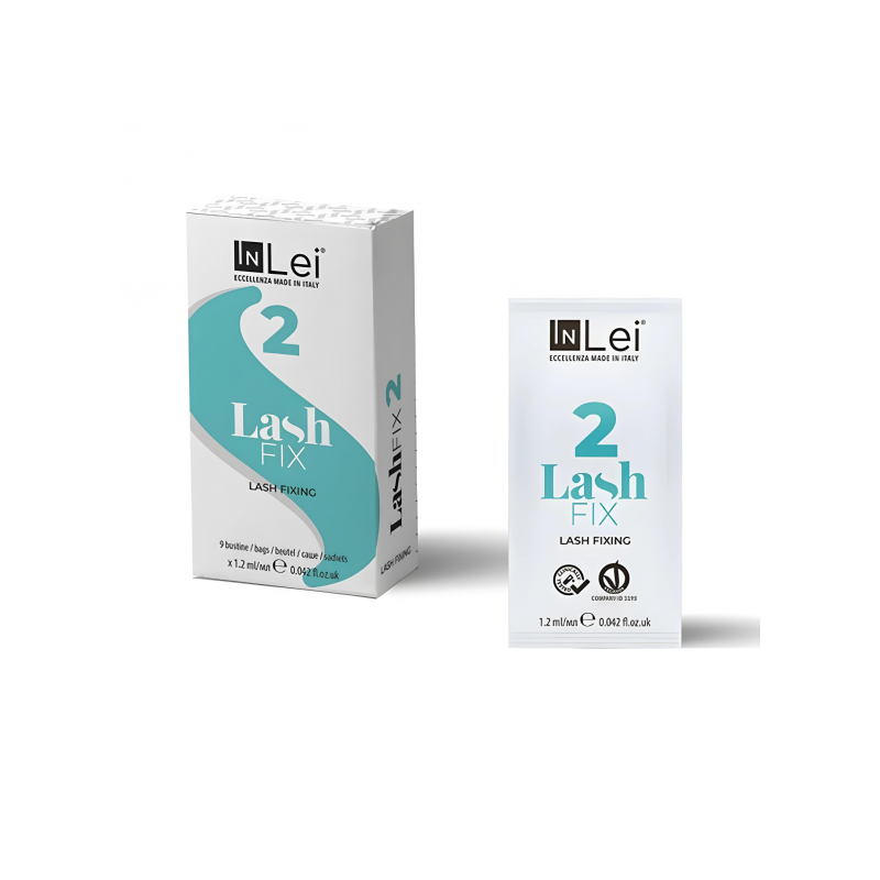 INLEI FIX 2 - antras blakstienų laminavimo žingsnis pakelyje Pakuotė - 9x1.2 ml