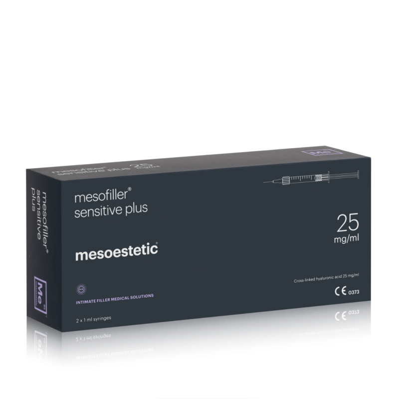 Hialiurono užpildas Mesoestetic Mesofiller Sensitive Plus 2x1ml Hialiurono užpildas Mesoestetic Mesofiller Sensitive Plus 2x1ml