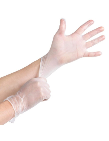 Disposable vinyl gloves 100 pcs.