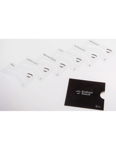 Lucas Cosmetics eyebrow shaping stencils 6 pcs.