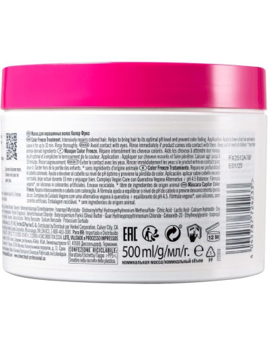 SCHWARZKOPF
Bonacure kaukė dažytiems plaukams Color Freeze 500 ml