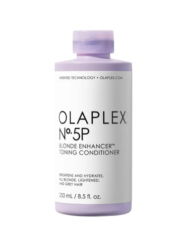 Olaplex No. 5P Blonde Enhancer maitinamasis kondicionierius suteikia tolygų, visapusį tonizavimą, ryškumą, glotnumą ir drėkinimą