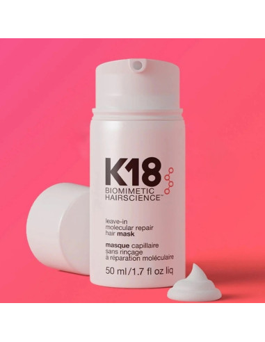 K18
Restorative hair mask Leave-In Molecular Repair Mask 50 ml