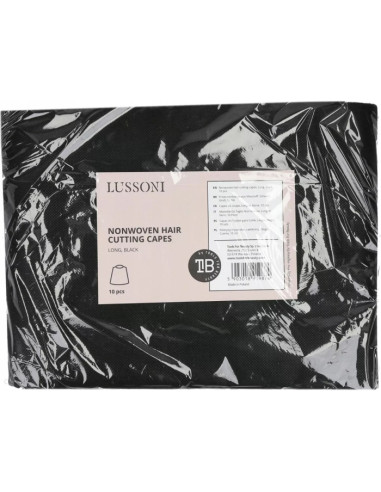 LUSSONI
Disposable non-woven capes, black 10 pcs.