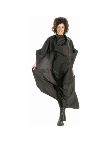 SIBEL
Long waterproof cape for hair dyeing and cutting, black