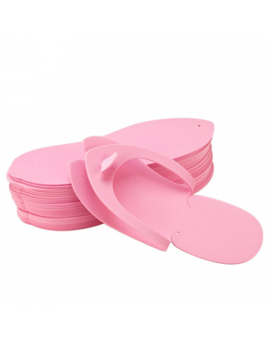 Disposable pink slippers 10 pcs.