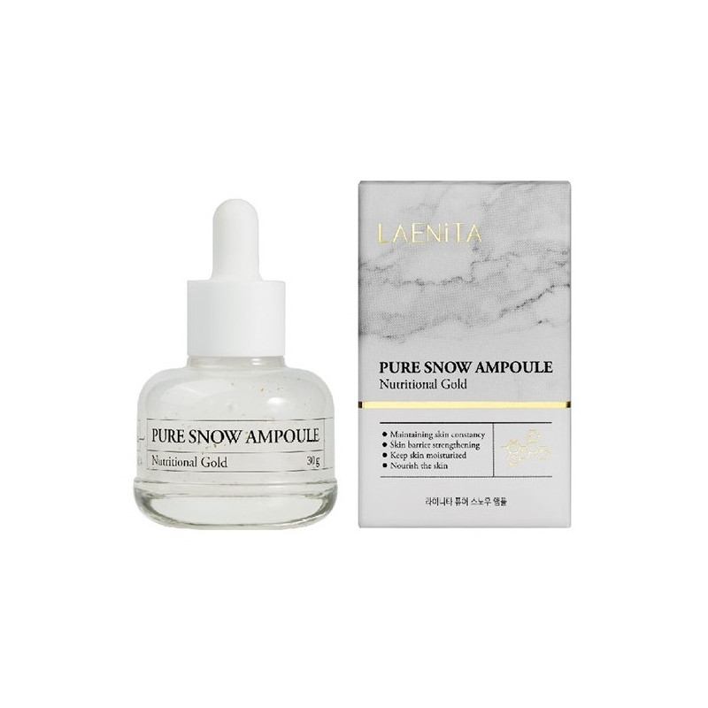 LAENITA Veido serumas su aukso dulkėmis Pure Snow Ampoule 30 g