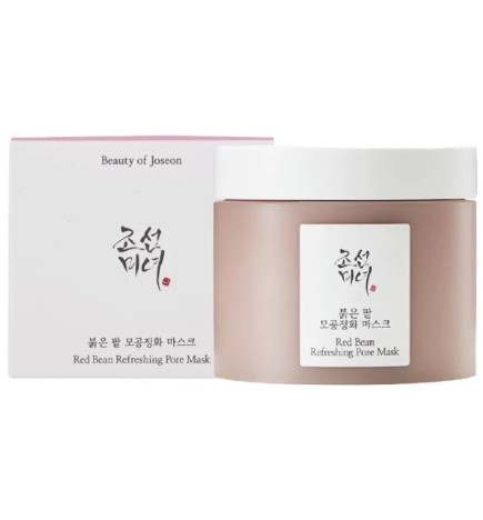Beauty of Joseon
Veido kaukė su moliu Red Bean Refreshing Pore Mask 140 ml