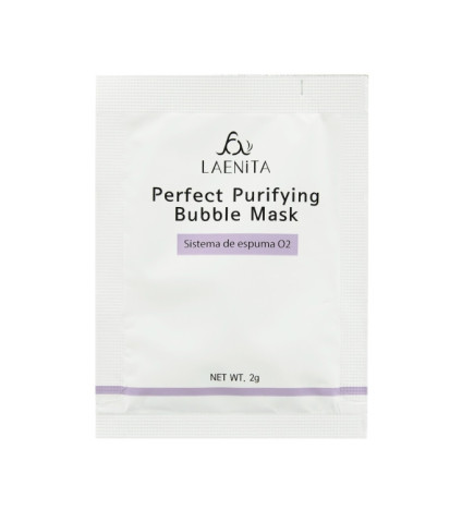 LAENITA Bubble mask stipriai putojanti valomoji veido kaukė 2 g x 10