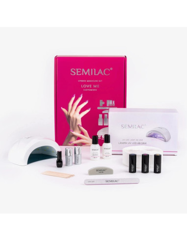 Semilac
Manikiūro rinkinys Love Me su UV LED lempa