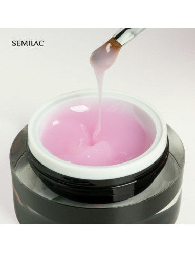 SEMILAC UV Builder Gel for extensions 15 g JELLY CLEAR PINK