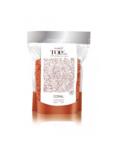 DEPALIRATION WAX WITH GRANULES FOR SENSITIVE SKIN "TOP LINE CORAL"