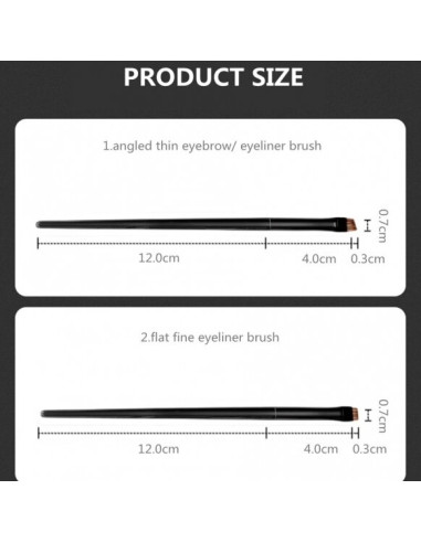 Ultra thin brushes for eyebrows, make-up (2 pcs.)