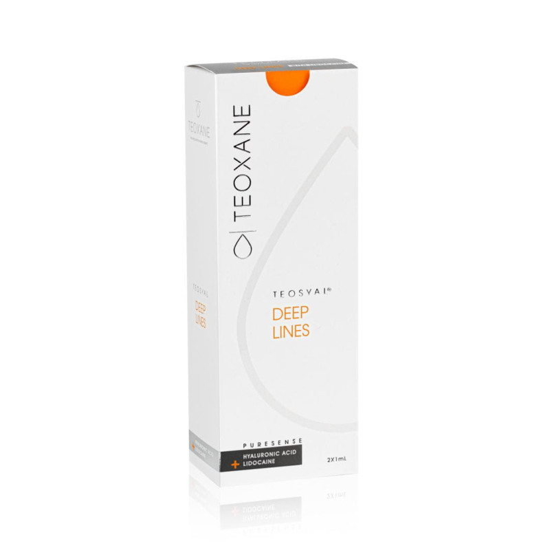 Teosyal® Deep Lines PureSense hialiurono užpildas su lidokainu 2x1ml