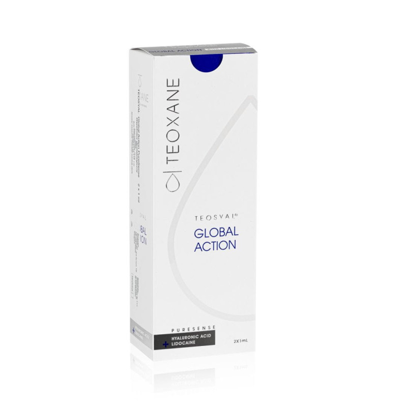 Teosyal® Global Action PureSense hialiurono užpildas su lidokainu 2x1ml