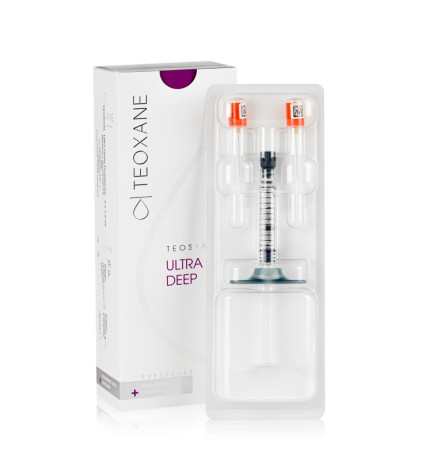 Teosyal® Ultra Deep hialiurono užpildas su lidokainu 2x1,2ml