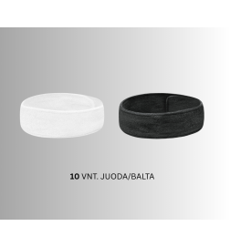 Frotinė galvos juosta juoda/balta
