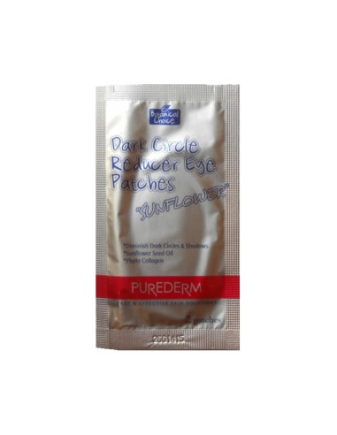 Purederm
Paakių kaukė mažinanti tamsius ratilus Dark Circle Reducer Eye Patches Sunflower seed oil 1 vnt.