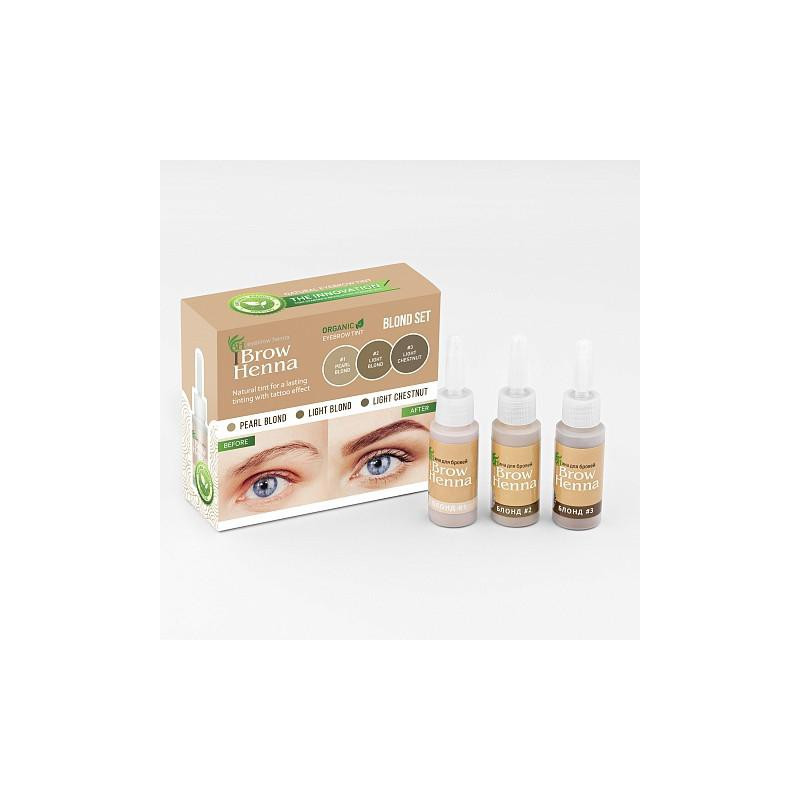 Antakių dažai "Brow Henna" rinkinys blondinėms