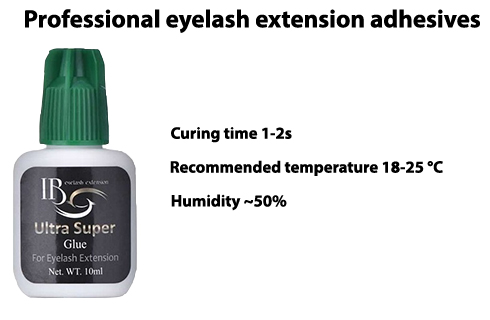 Professional adhesives for eyelash extensions